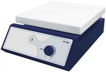 Heizplatte analog, Typ HP-30A, keramiküberzogene Heizplatte 260x260mm, dig. Controller, Timer: 99 hr/59 min., 70°C üRt bis 380°C