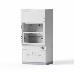 Niedrigraumabzug, 1200x2500x970mm, 6 x 230V, 1 x CA ,1 Säure-Lauge-Schrank B-1100mm 2 Flügeltüren
