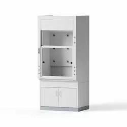 Laboratory fume hood, 1200x2730x970mm, 6 sockets 230V, 1 base cabinet B-1100mm 2 hinged doors