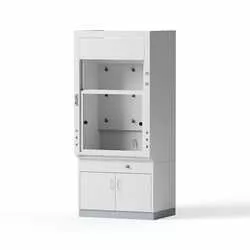 Laboratory fume hood, 1200x2730x970mm, funnel sink, 6 x 230V, 1 x cold water tap, 1 base cabinet B-1100mm 2 hinged doors