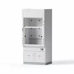 Laboratory fume hood, 1200x2730x970mm, 6 x 230V, 1 x CA, 1 acid-alkali cabinet B-1100mm 2 hinged doors