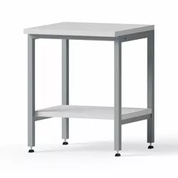 Einzeltisch, 600x750x600mm Tischplatte Melamin, Ablageboden 
