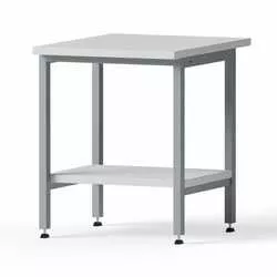 Einzeltisch, 600x750x750mm, Tischplatte Melamin, Ablageboden