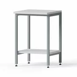 Einzeltisch, 600x900x600mm, Tischplatte Melamin, Ablageboden