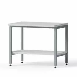 Einzeltisch, 900x750x600mm, Tischplatte Melamin, Ablageboden