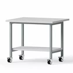 Rolltisch, 900x750x750mm, Tischplatte Melamin, Ablageboden