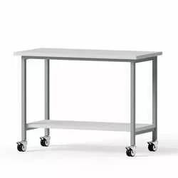 Rolltisch, 1200x900x600mm, Tischplatte Melamin, Ablageboden