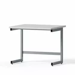 Laboratory desk for seated work, 900x750x750mm, melamine tabletop