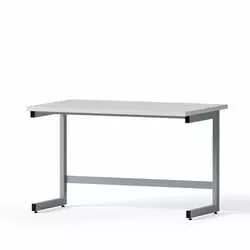 Laboratory desk for seated work, 1200x750x750mm, melamine tabletop