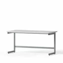 Laboratory desk for seated work, 1500x750x750mm, melamine tabletop