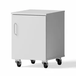 Mobile cabinet for sitting desks, 440x652x540mm, 1 hinged door