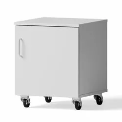 Mobile cabinet for sitting desks, 526x652x540mm, 1 hinged door