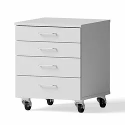 Mobile cabinet for sitting desks, 526x652x540mm, 4 drawers