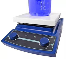 Magnetic stirrer with heating, MSH-20A, analogue, plate 180x180mm, max. 20L, max. 1,500rpm, 70°C to 380°C