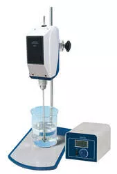 Overhead stirrer, type HS-30T, stirring volume: 10 L, max. 5,000 mPas, external controller, 200-3000 rpm